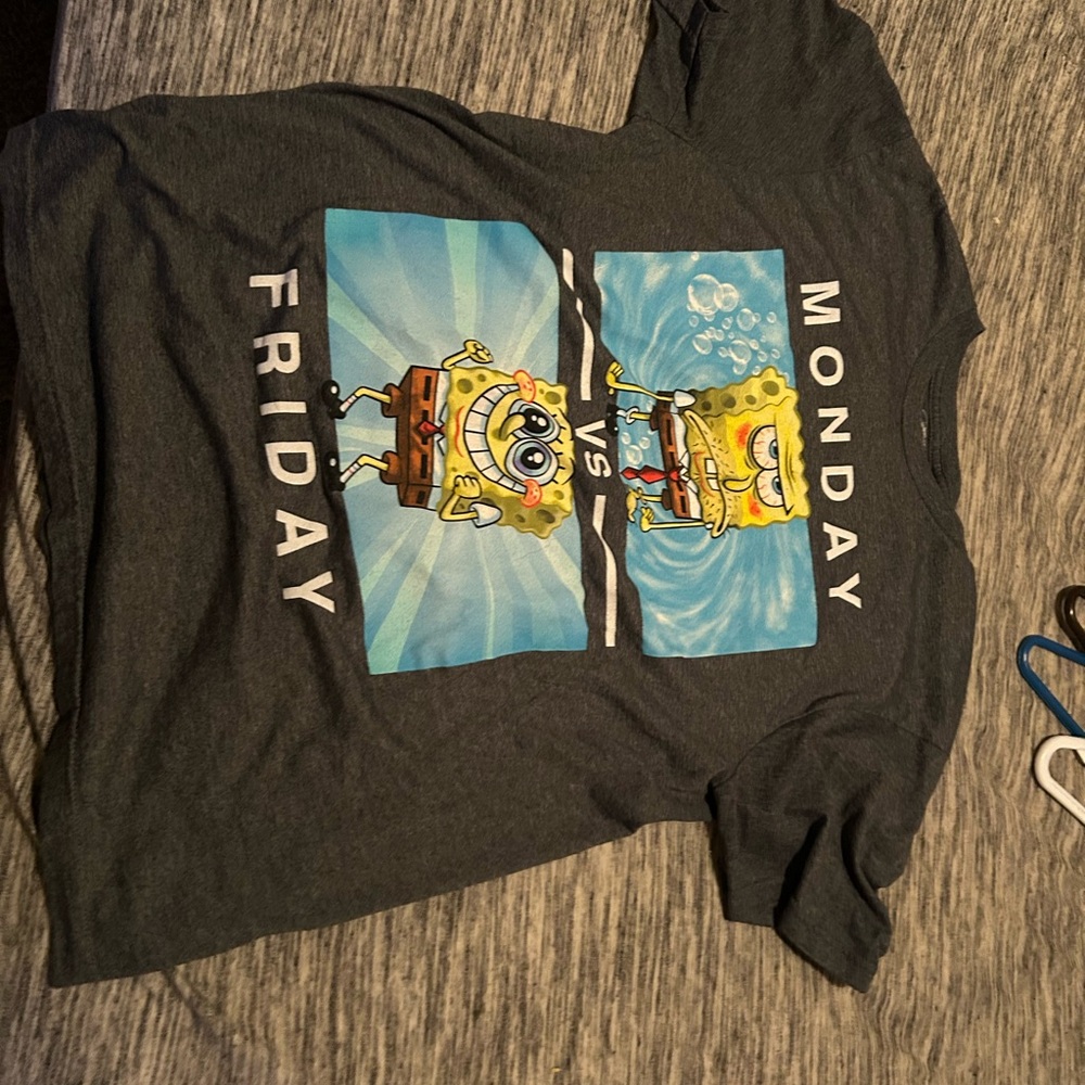 SpongeBob Graphic Tee - Gray